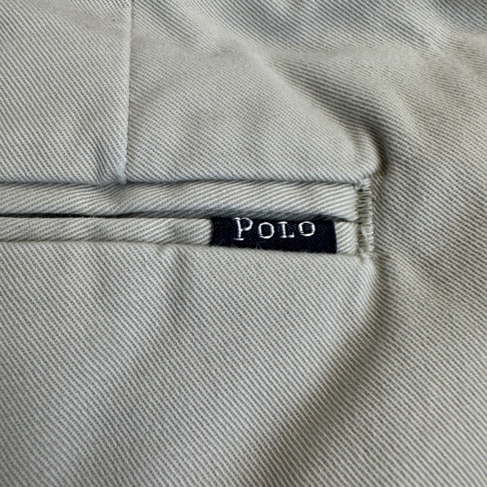 Polo Ralph Lauren Mens Stretch Classic Fit Chino Pants Tan Khaki 33x32 - Picture 16 of 16